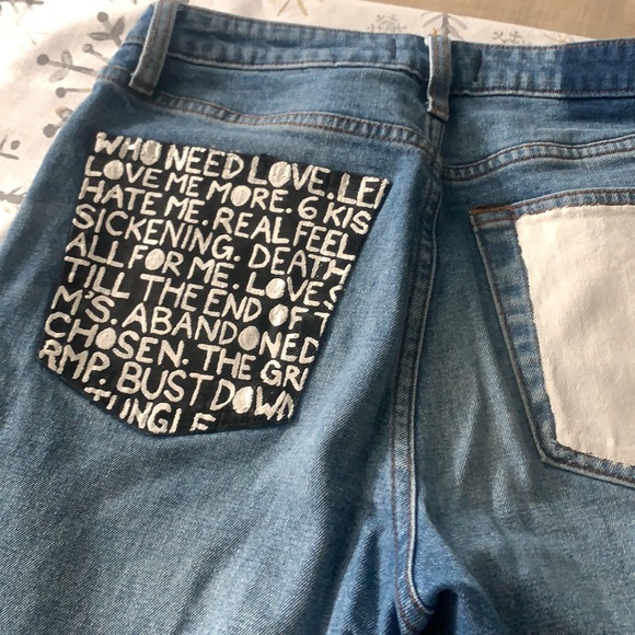 DONATED ❌Abercrombie & Fitch, Art Embellished Jean - Picture 10 of 14